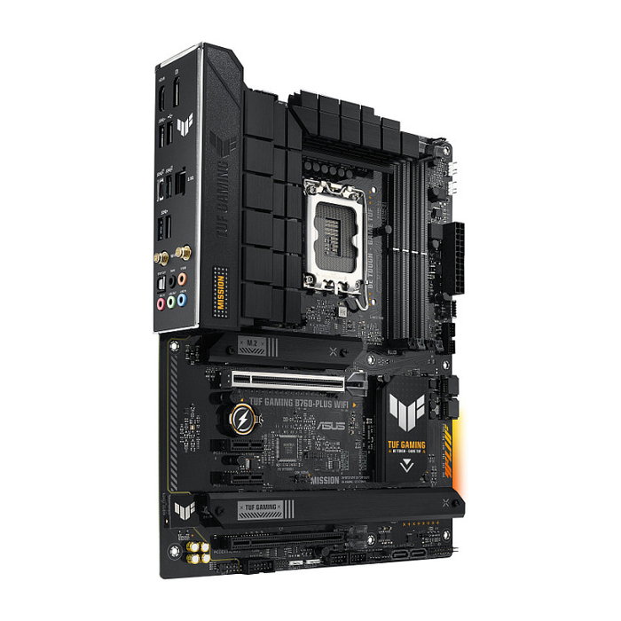ASUS TUF Gaming B760-PLUS WiFi Placa Base Intel B760 LGA 1700 ATX, Wi-Fi 6E, Bluetooth 5.2, DDR5, 3x M.2, 2.5Gb Ethernet, HDMI 2.1 ASUS TUF Gaming B760-PLUS WiFi Placa Base Intel B760 LGA 1700 ATX, Wi-Fi 6E, Bluetooth 5.2, DDR5, 3x M.2, 2.5Gb Ethernet, HDMI 2.1