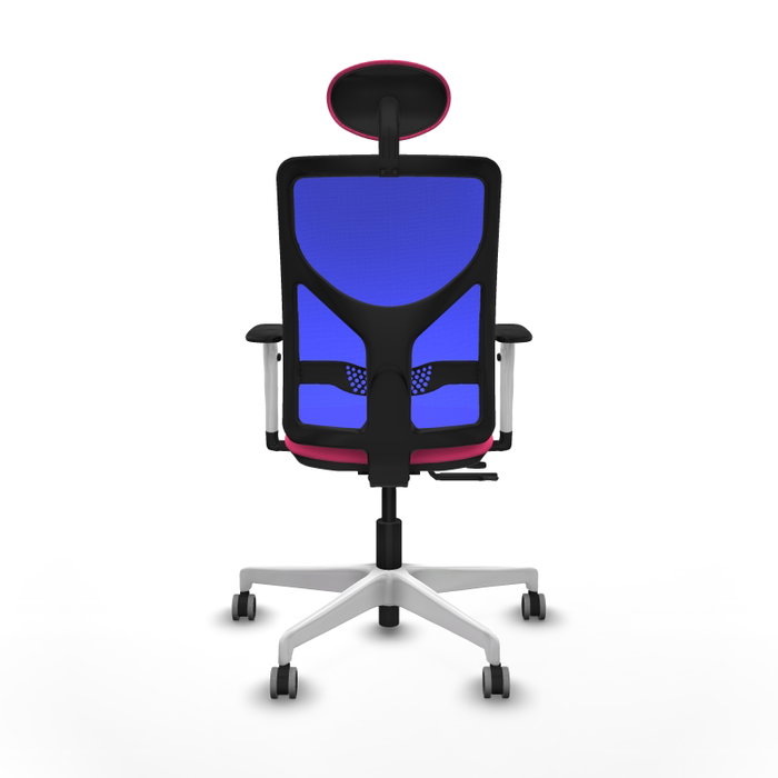 PIQUERAS Y CRESPO Silla de oficina Motilla Rosa y Azul con mecanismo Sincro/Traslack PIQUERAS Y CRESPO Silla de oficina Motilla Rosa y Azul con mecanismo Sincro/Traslack