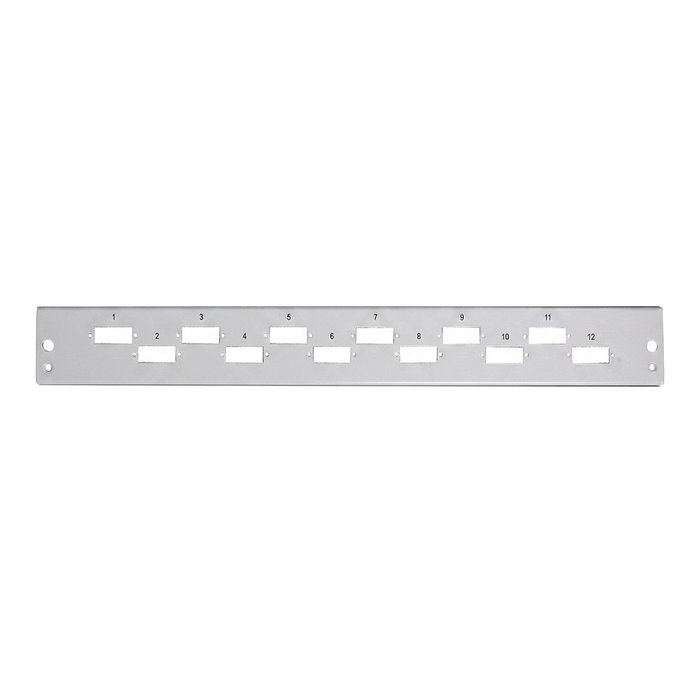 EFB Elektronik Panel frontal 1HE 24SCs (24LCD) disposición horizontal RAL7035 EFB Elektronik Panel frontal 1HE 24SCs (24LCD) disposición horizontal RAL7035