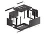 Lanberg Armario Rack Mural 19 Pulgadas 6U 600x450 Negro WF01-6406-00B