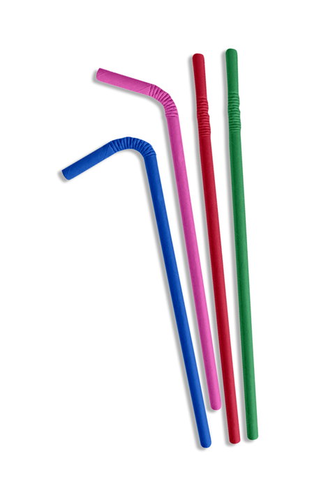 Algon Set de 25 Pajitas Flexibles de Colores, 19.7 cm de Largo (24 Unidades)