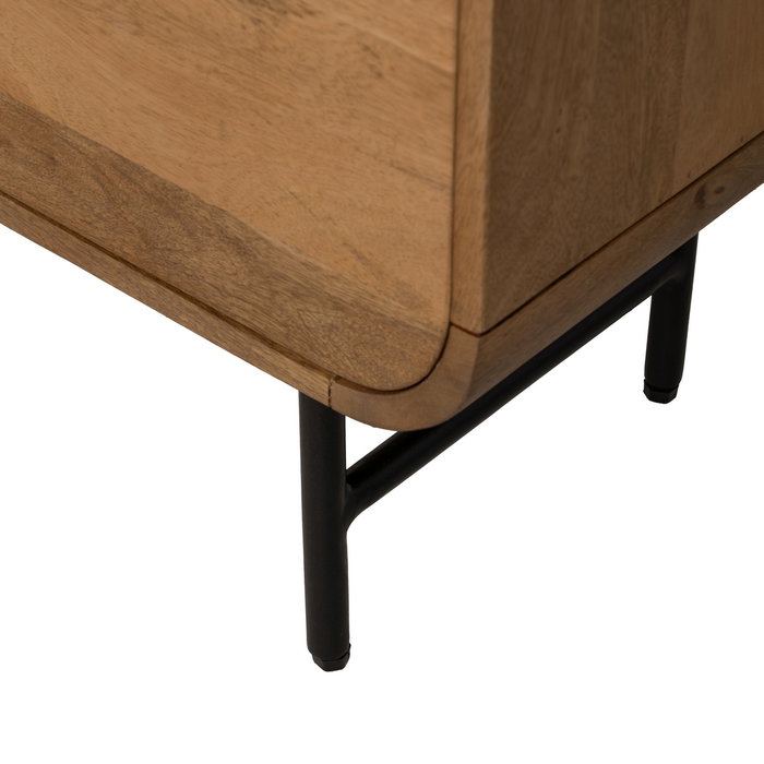 Mueble Auxiliar Natural Madera de Mango 60 X 30 X 160 cm Mueble Auxiliar Natural Madera de Mango 60 X 30 X 160 cm