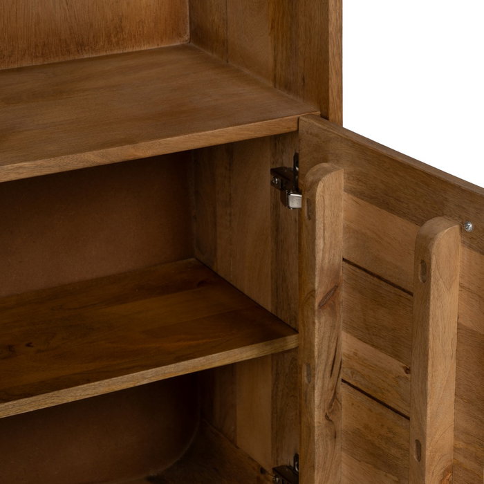 Mueble Auxiliar Natural Madera de Mango 60 X 30 X 160 cm Mueble Auxiliar Natural Madera de Mango 60 X 30 X 160 cm