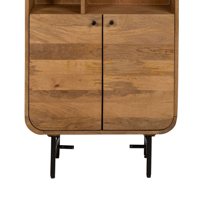 Mueble Auxiliar Natural Madera de Mango 60 X 30 X 160 cm Mueble Auxiliar Natural Madera de Mango 60 X 30 X 160 cm