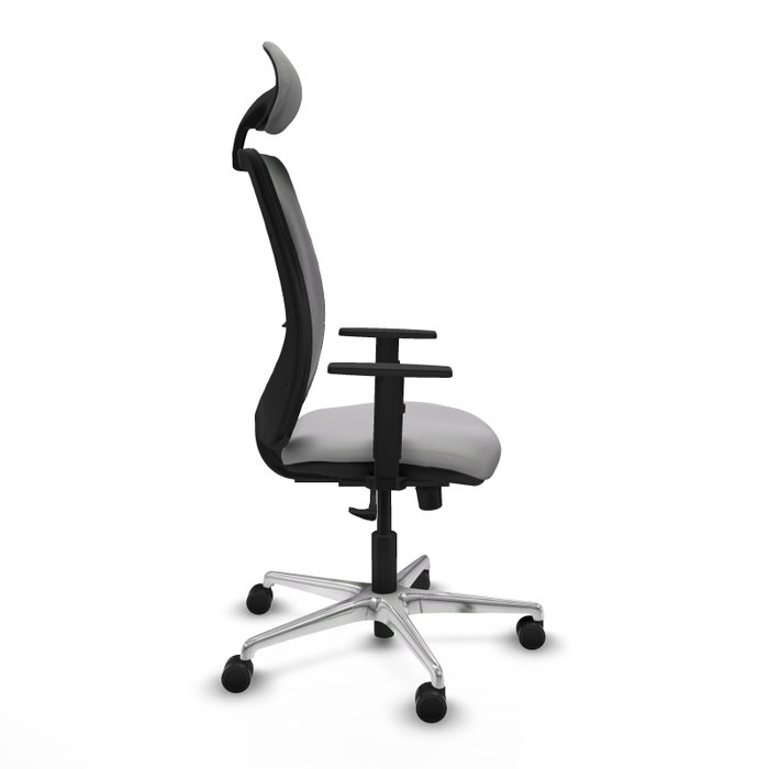 PIQUERAS Y CRESPO Silla de oficina Zulema con mecanismo Sincro, Gris claro y Negro PIQUERAS Y CRESPO Silla de oficina Zulema con mecanismo Sincro, Gris claro y Negro