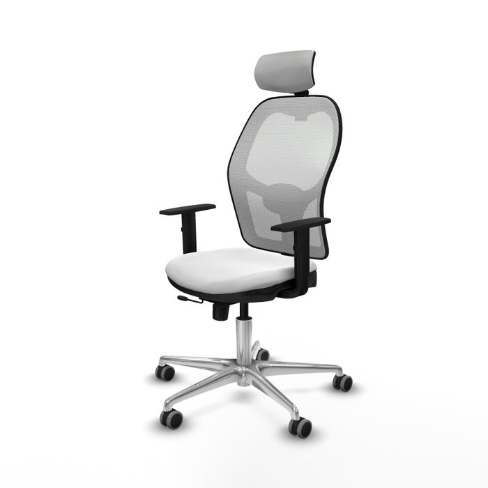 PIQUERAS Y CRESPO Silla de oficina Jorquera con mecanismo Sincro/Traslack en Blanco