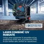 Bosch GCL 12V-50-22 CG Láser combinado (hasta 50 m, doble potencia, soporte RM 20, 4 pilas LR6 (AA), estuche)
