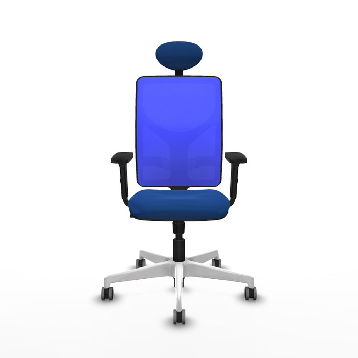 PIQUERAS Y CRESPO Silla de oficina Motilla Azul con Mecanismo Sincro