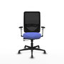 PIQUERAS Y CRESPO Silla de oficina Zulema Azul claro/Negro con mecanismo Sincro/Traslack