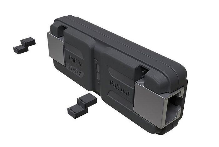 MikroTik GPeR 10/100/1000 Ethernet Ports, 2A, 802.3af/at PoE-in, 24-57V, 40°C to 70°C