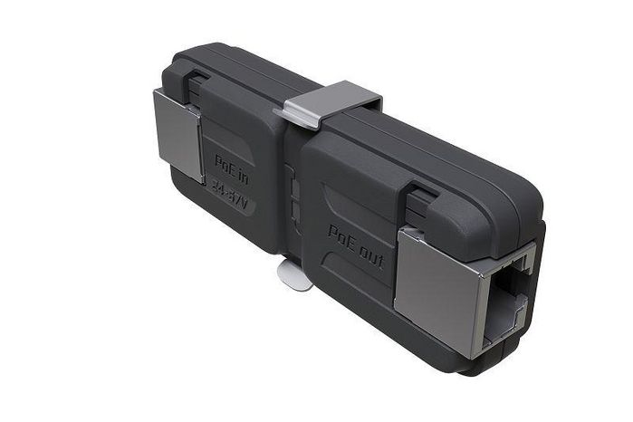 MikroTik GPeR 10/100/1000 Ethernet Ports, 2A, 802.3af/at PoE-in, 24-57V, 40°C to 70°C