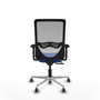 PIQUERAS Y CRESPO Silla de oficina Zulema con mecanismo Sincro/Traslack, Azul y Gris