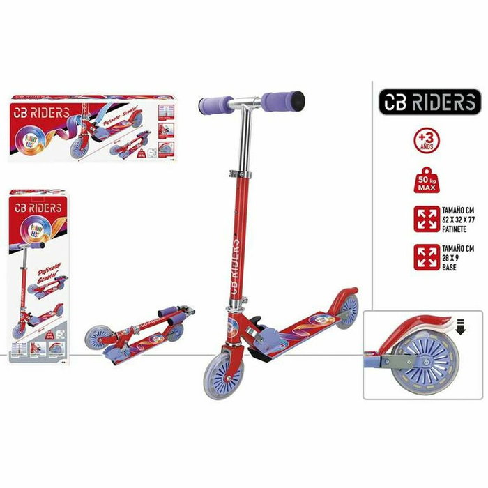 Patinete Scooter Colorbaby Rojo Aluminio Mango corto (77 cm) Patinete Scooter Colorbaby Rojo Aluminio Mango corto (77 cm)