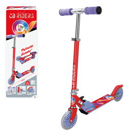 CB Riders Patinete de 2 ruedas rojo plegable