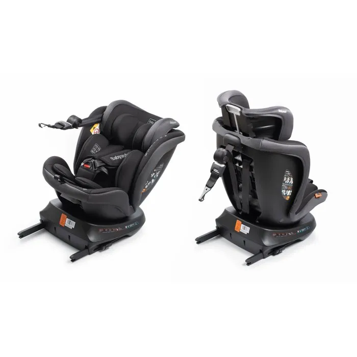 Babyauto Rodia Silla de Coche Grupo 0/1/2/3 (40-150 cm) I-Size Giratoria 360º Reclinable con Reductor Gris Piedra - REF BAB8435593703366