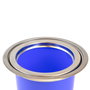 Emuca Cubo de basura empotrable para encimera de cocina Recycle, 1 vaso extraíble de 7 litros, Acero inoxidable y Plástico