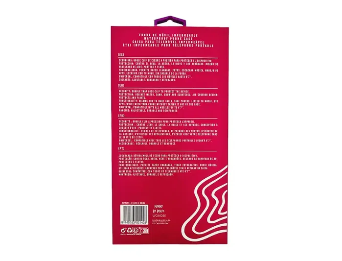 Wondee Funda Impermeable Funny para Móvil hasta 6,7 pulgadas