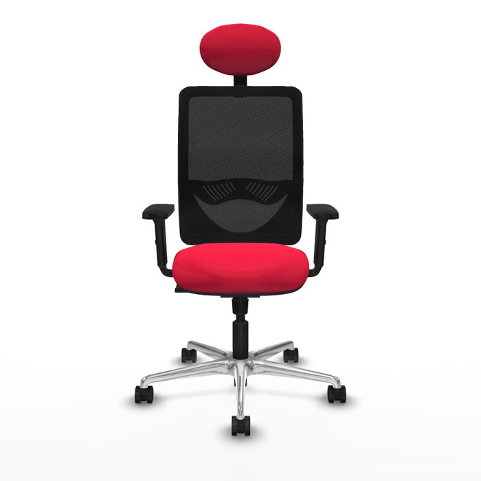 PIQUERAS Y CRESPO Silla de oficina Zulema con mecanismo Sincro, Rojo y Negro PIQUERAS Y CRESPO Silla de oficina Zulema con mecanismo Sincro, Rojo y Negro