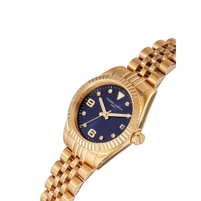 Pierre Cardin CF.1012.MG.3 Reloj de Mujer Dorado con Esfera Azul