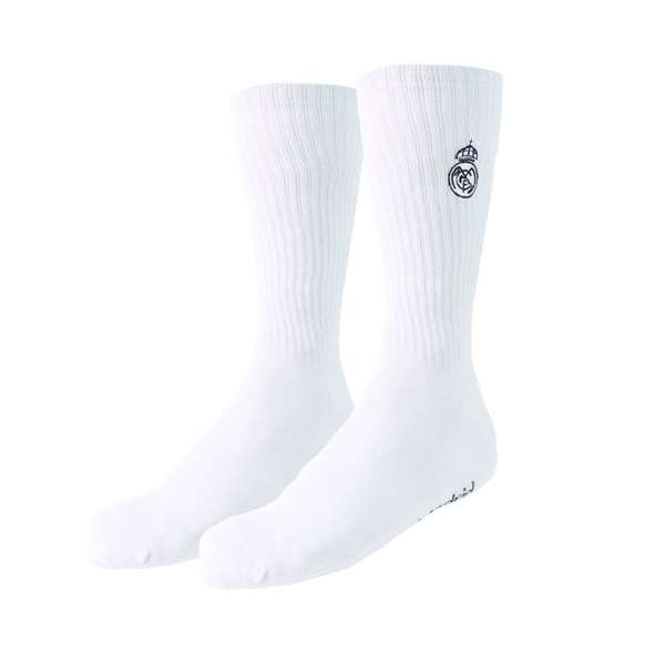 Cerdá Pack de 2 Pares de Calcetines Real Madrid, Talla Única 35-38, Color Blanco