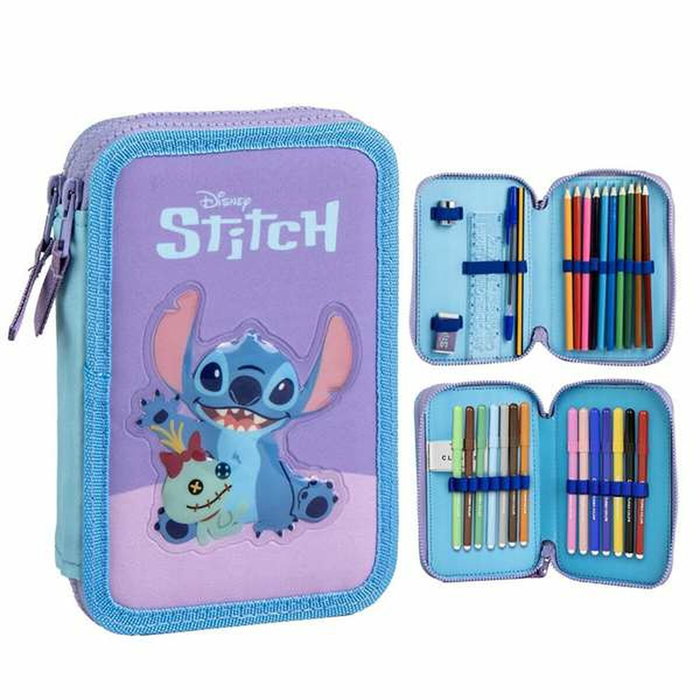 Cerdá Plumier Stitch Disney con Accesorios Morado Cerdá Plumier Stitch Disney con Accesorios Morado