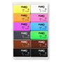 STAEDTLER FIMO leather effect 8013 C Masa de modelar de endurecimiento en horno, 12 bloques de 25 g