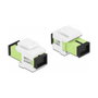 DeLOCK Módulo Keystone SC Simplex hembra a SC Simplex hembra, verde lima/blanco