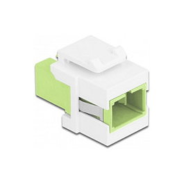 DeLOCK Keystone Modul SC Simplex hembra a SC Simplex hembra verde lima/Blanco