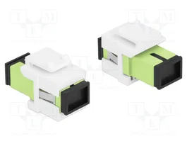 DeLOCK Módulo Keystone SC Simplex hembra a SC Simplex hembra, verde lima/blanco