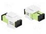 DeLOCK Módulo Keystone SC Simplex hembra a SC Simplex hembra, verde lima/blanco