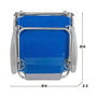 Color Baby Silla de Playa Plegable Gomera Azul con Cojín y Bolso