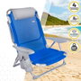 Color Baby Silla de Playa Plegable Gomera Azul con Cojín y Bolso