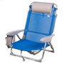 Color Baby Silla de Playa Plegable Gomera Azul con Cojín y Bolso