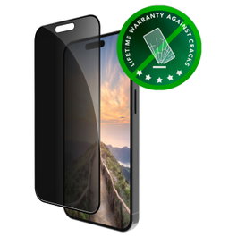 dbramante 1928 Bulk - eco-shield Protector de pantalla para privacidad iPhone 17 / 16 Pro, Negro
