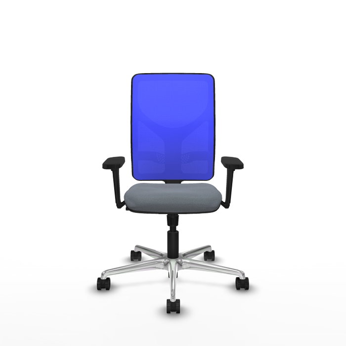 PIQUERAS Y CRESPO Silla de oficina Motilla con mecanismo Sincro, Gris y Azul PIQUERAS Y CRESPO Silla de oficina Motilla con mecanismo Sincro, Gris y Azul