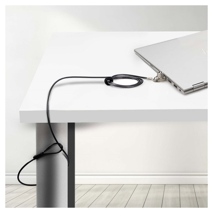 StarTech Cable de Seguridad para Portátil Compatible con Noble Wedge Slot, 2m, Antirrobo con Llave, Corte Resis, Negro - TAA StarTech Cable de Seguridad para Portátil Compatible con Noble Wedge Slot, 2m, Antirrobo con Llave, Corte Resis, Negro - TAA