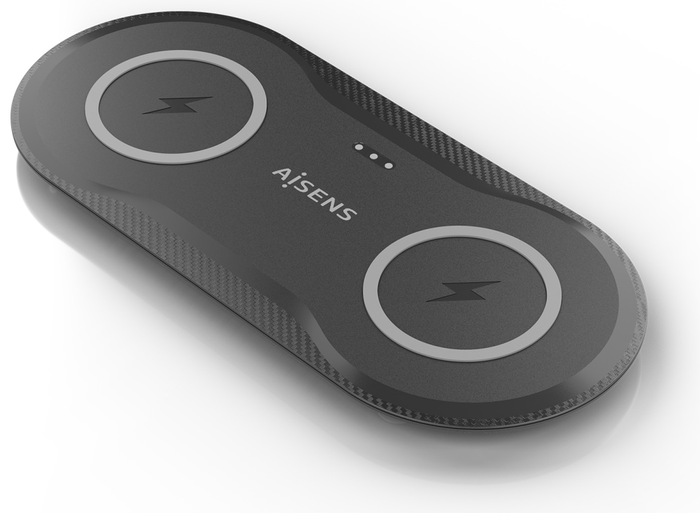 Aisens Cargador Inalámbrico 2 en 1 15W USB-C Negro ASCH-15W2WC060-BK Aisens Cargador Inalámbrico 2 en 1 15W USB-C Negro ASCH-15W2WC060-BK