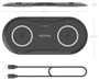 Aisens Cargador Inalámbrico 2 en 1 15W USB-C Negro ASCH-15W2WC060-BK