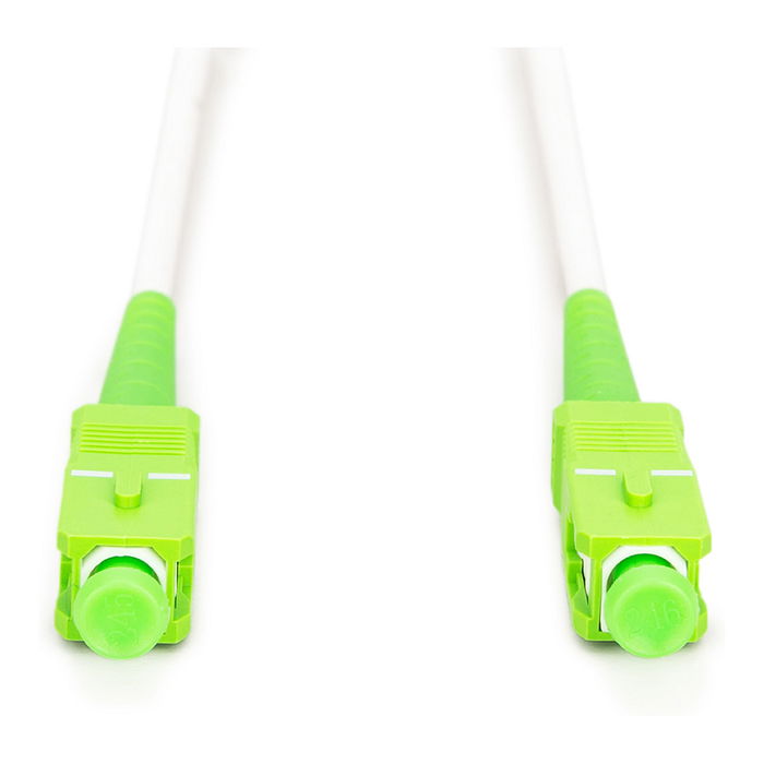 Digitus LWL Patchkabel SCA -> SCA 1.00m Monomodo Simplex Fibra Óptica Verde Blanco