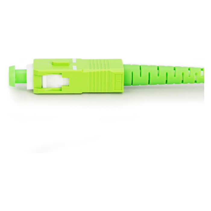 Digitus LWL Patchkabel SCA -> SCA 1.00m Monomodo Simplex Fibra Óptica Verde Blanco
