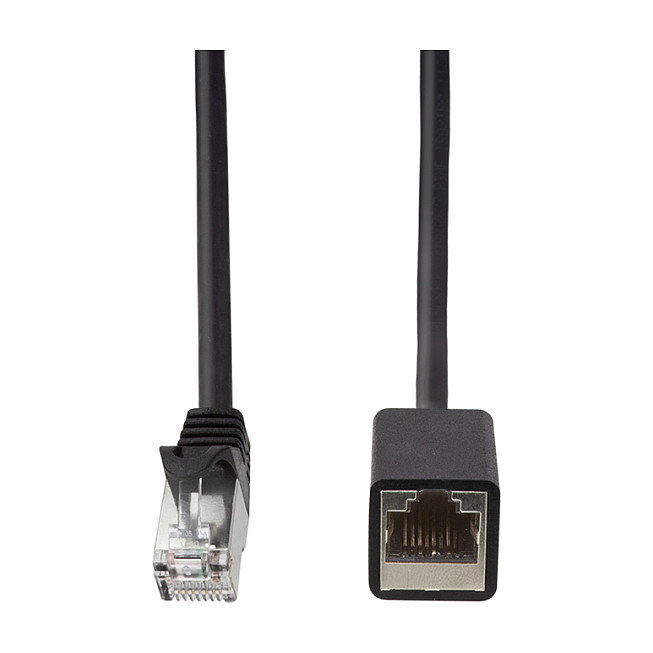 LogiLink Cable de extensión de parche premium Cat.6A, negro, 1 m