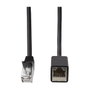 LogiLink Cable de extensión de parche premium Cat.6A, negro, 1 m