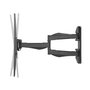 VALUE TV-Wandhalterung, Montaje Pared Flexible para TV 37 a 70 Pulgadas, Soporte Giratorio e Inclinable hasta 35 kg, Negro