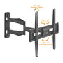 VALUE TV-Wandhalterung, Montaje Pared Flexible para TV 37 a 70 Pulgadas, Soporte Giratorio e Inclinable hasta 35 kg, Negro