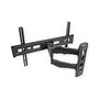 VALUE TV-Wandhalterung, Montaje Pared Flexible para TV 37 a 70 Pulgadas, Soporte Giratorio e Inclinable hasta 35 kg, Negro