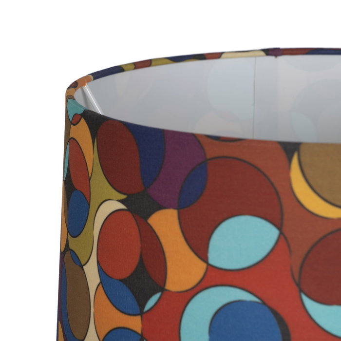 Lámpara Mesa Blanco-Multicolor Cerámica 36,50 X 36,50 X 60 C Lámpara Mesa Blanco-Multicolor Cerámica 36,50 X 36,50 X 60 C