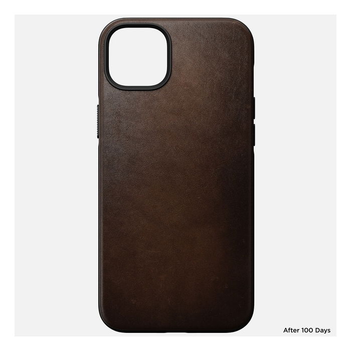 Nomad Funda Modern Leather Case para iPhone 14 Plus Rustic Brown