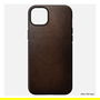 Nomad Funda Modern Leather Case para iPhone 14 Plus Rustic Brown