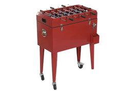 DKD Home Decor Futbolín Metal PP Rojo