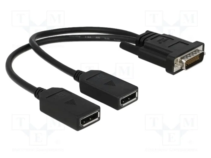 DeLOCK 65354 Adaptador de Video DMS-59 Macho a 2 x DisplayPort Hembra 25 cm DeLOCK 65354 Adaptador de Video DMS-59 Macho a 2 x DisplayPort Hembra 25 cm